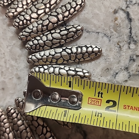 Silver Boho Statement Necklace - Picture 15 of 16